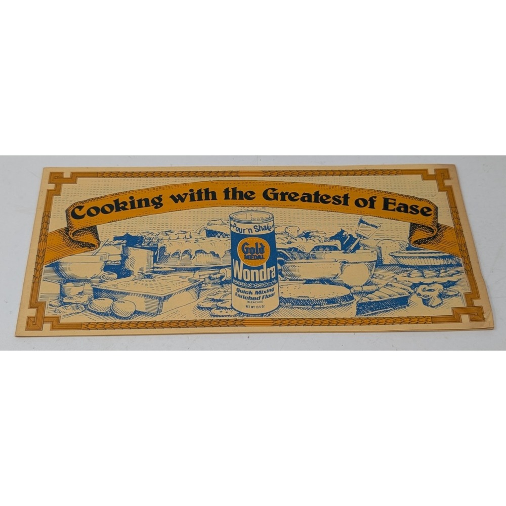 1977 General Mills Gold Medal Wondra Baking Dessert Recipe Cookbook Booklet VTG